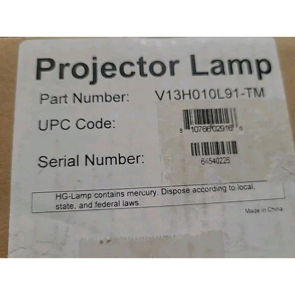Brilliance Projector Lamp V13H010L91 - TM New Open Box